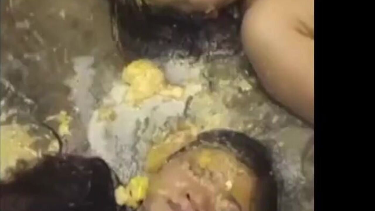 Thai girls scat-drenched in their own vomit while getting kinky with each other