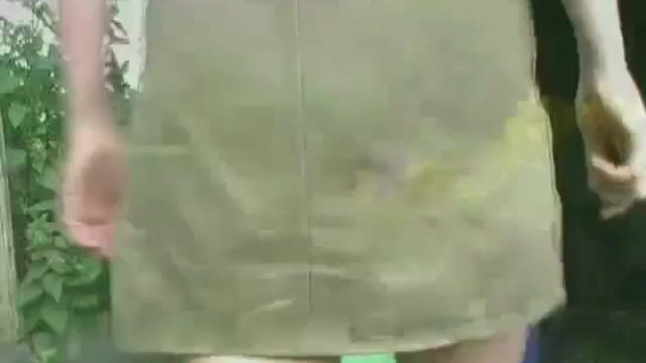 Watch this kinky slut scat in public, while getting her holes drilled