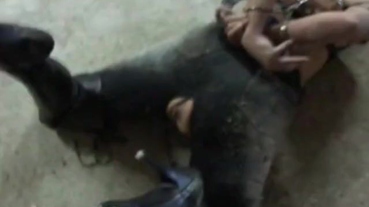 Watch this extreme femslave get tied up and punished with her own filth