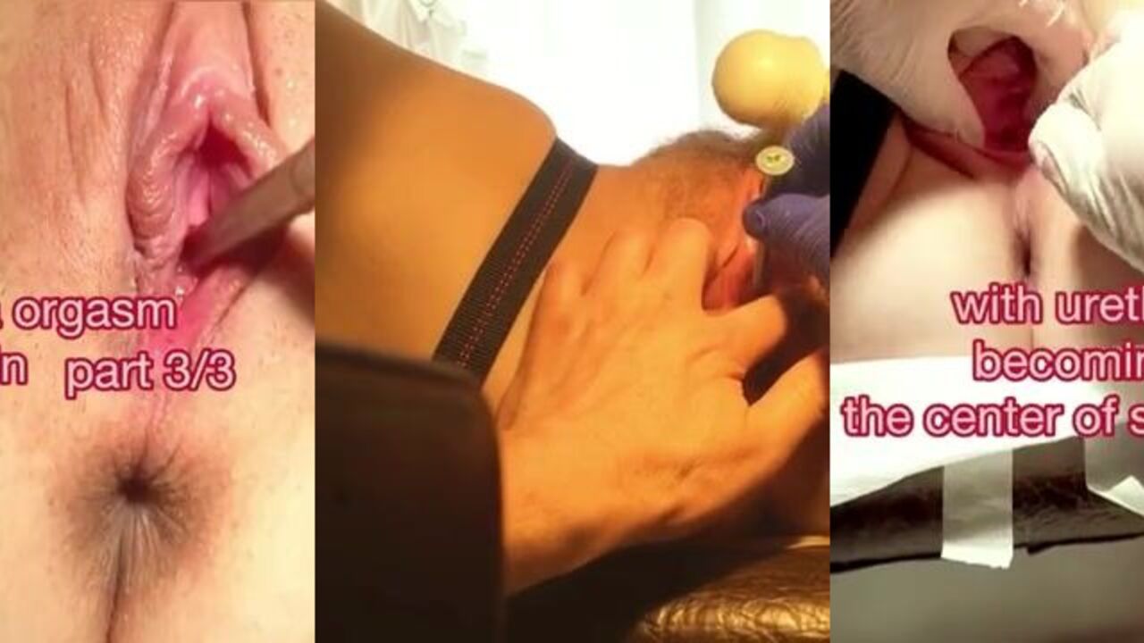 Watch this teen's first time playing with urethra and climaxing deep!