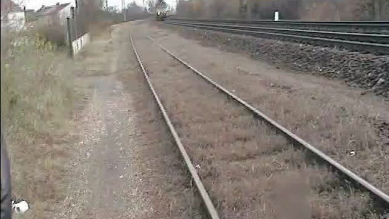 Watch this dirty scat video of peeing and shitting on a train track!