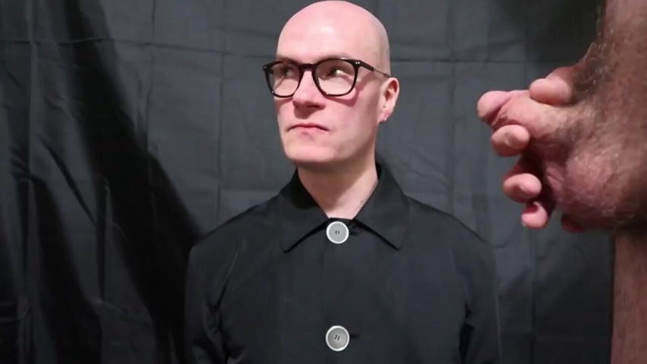 Watch this filthy pig humiliate and spit on his human toilet