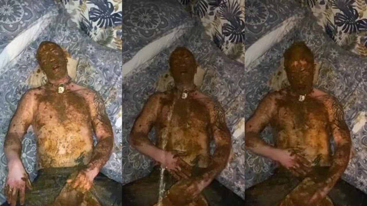 Watch this addict scat and eat it up