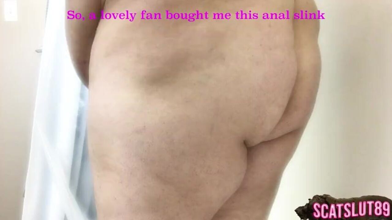 Dirty talk BBW anal slink gets her juicy ass drilled while she shits and talks dirty