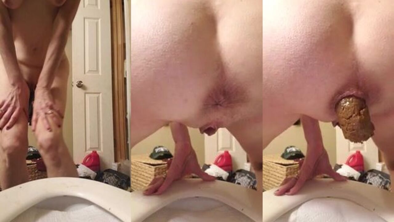 Watch this filthy slut fart & poo in this hot scat video
