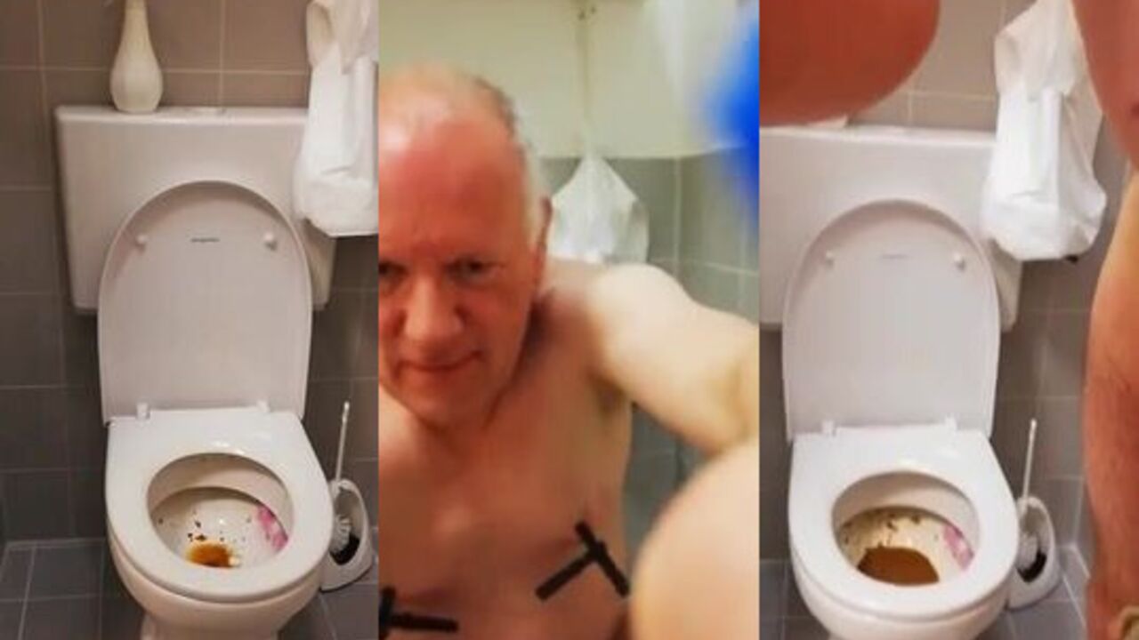 Watch Satan's toilet slave get a hard anal punishment with clogs