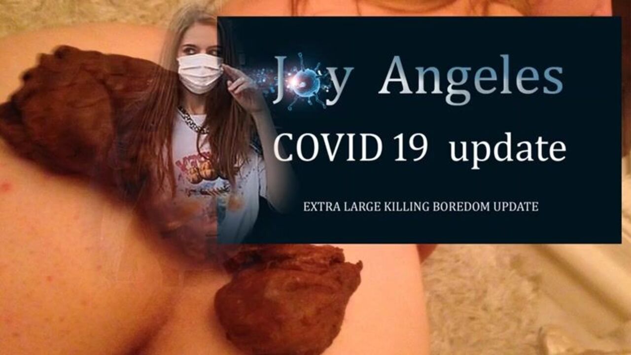 Joy Angeles March 2020 Covid 19 Extra Large: A wild scat video with a huge load of cum