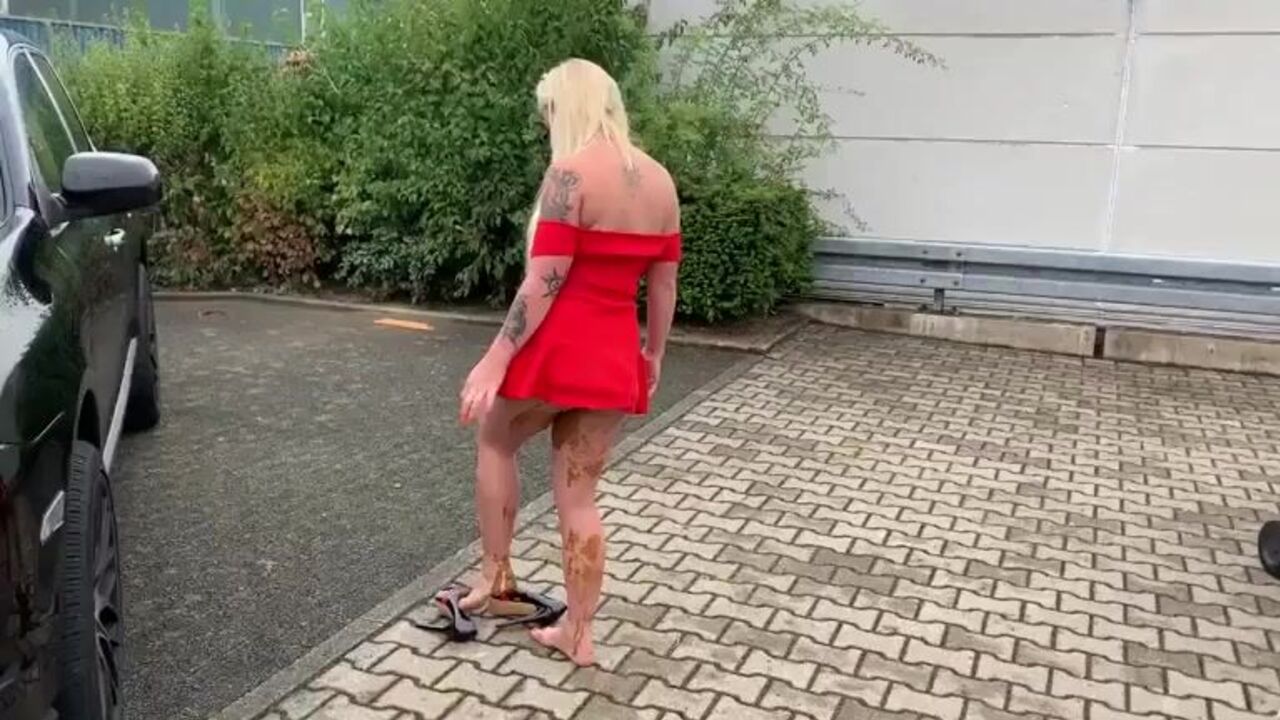 German slut Scatslut gets her filthy dream fulfilled in steamy scat video