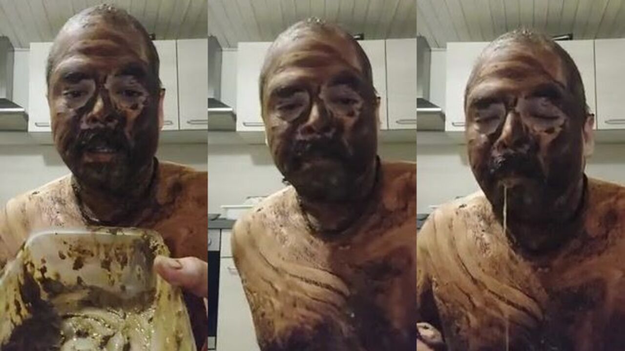 Watch me eat my own scat in this hot and heavy scat porn video