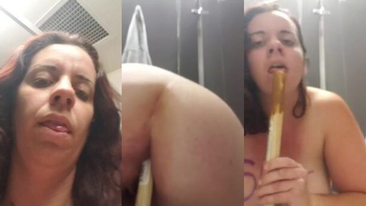 Tiffany Soto, the filthy scat slut, gets off by licking it all up