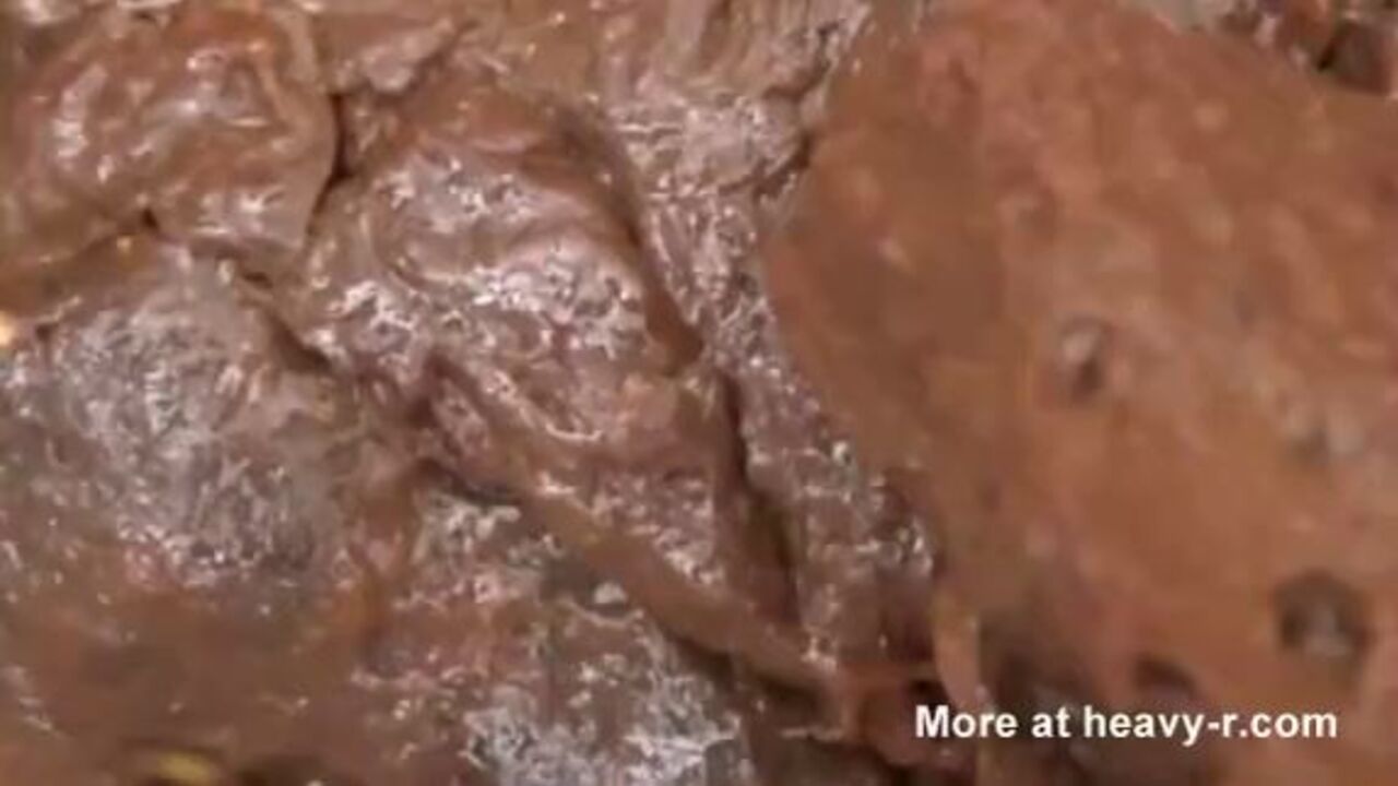 Watch this filthy girl get off on scatting and licking her way through videos of her own!