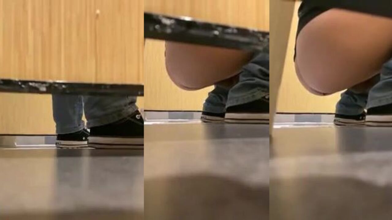 Watch these guys pooping like a pro in their scat-filled toilet