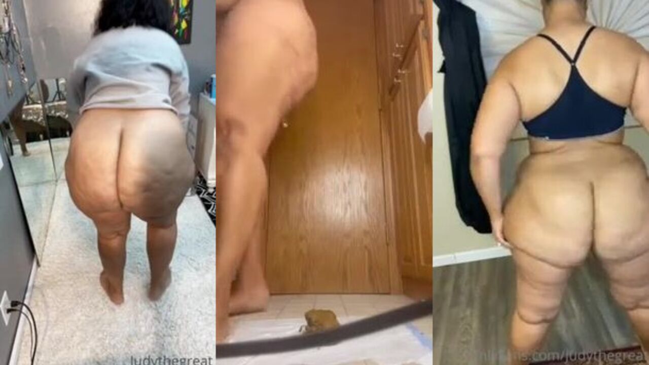 Judy Gives a Mini Comp of her Scat Slave's Huge Ass & Shits