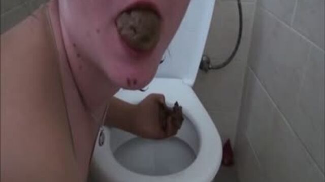 Eating Straight From Toilet Bowl