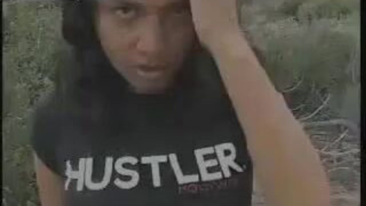 Watch this cute Latina girl get her pussy pooped hard with a huge log