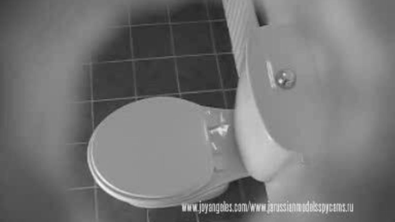 Blonde slut caught in her own pee & fucked hard in spycam video