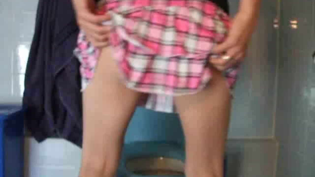 Watch as this kinky slave gets scat in the toilet and begs for more