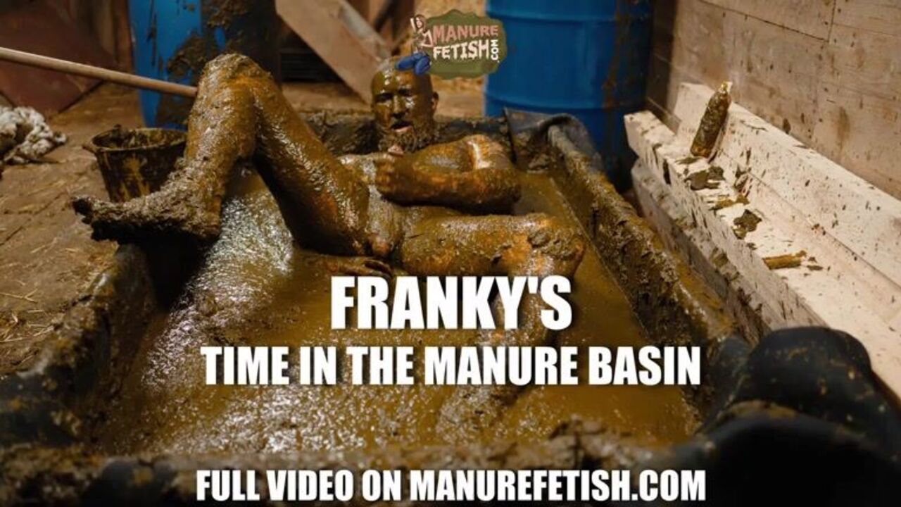 Watch Franky's filthy scat in the manure basin - a must watch!