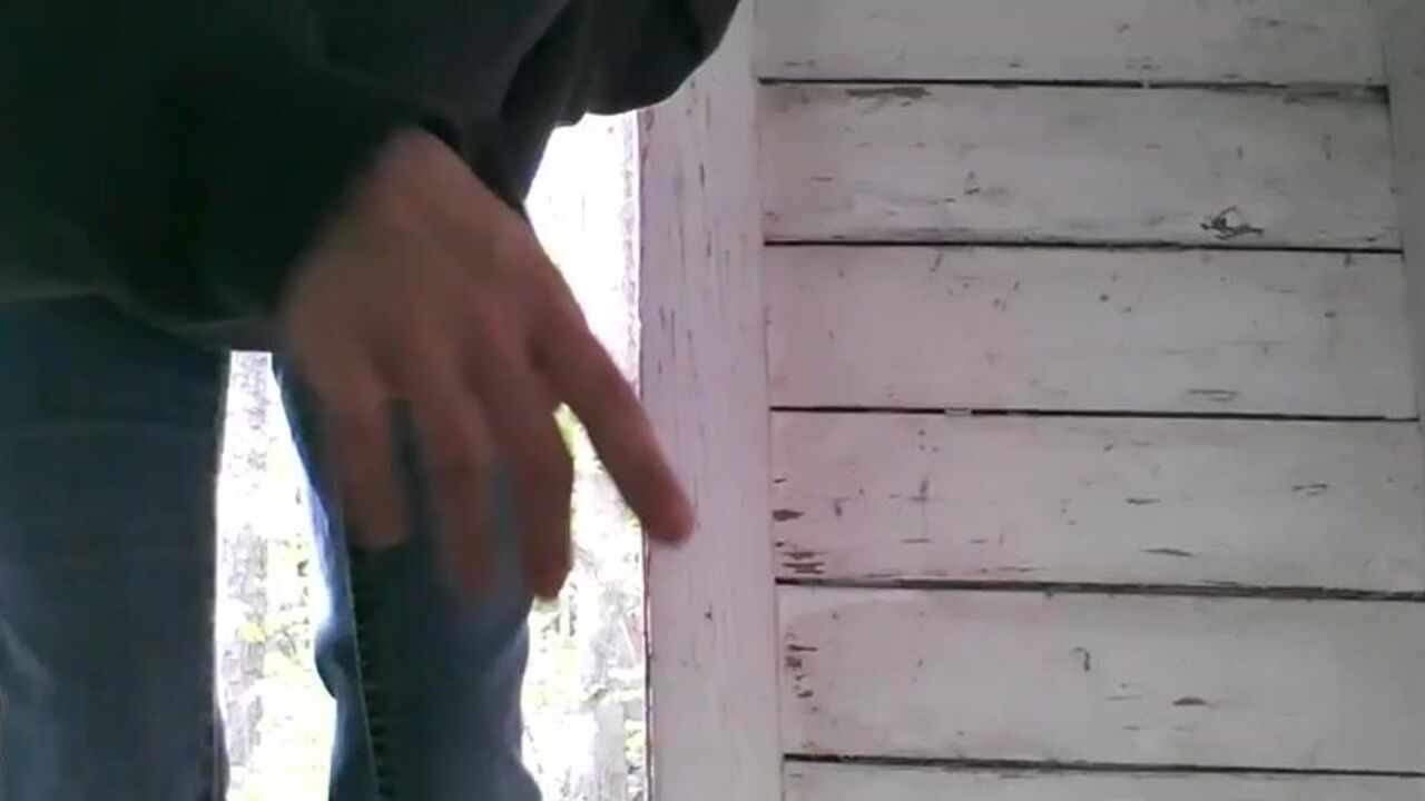 Watch this filthy scat video of a pooped out outhouse girl getting a taste of her own pee