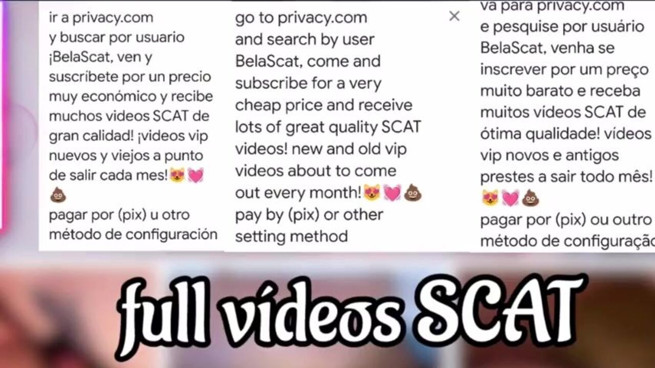 Watch this kinky scat porn with BelaScat Pooped Girls!❤️❤️