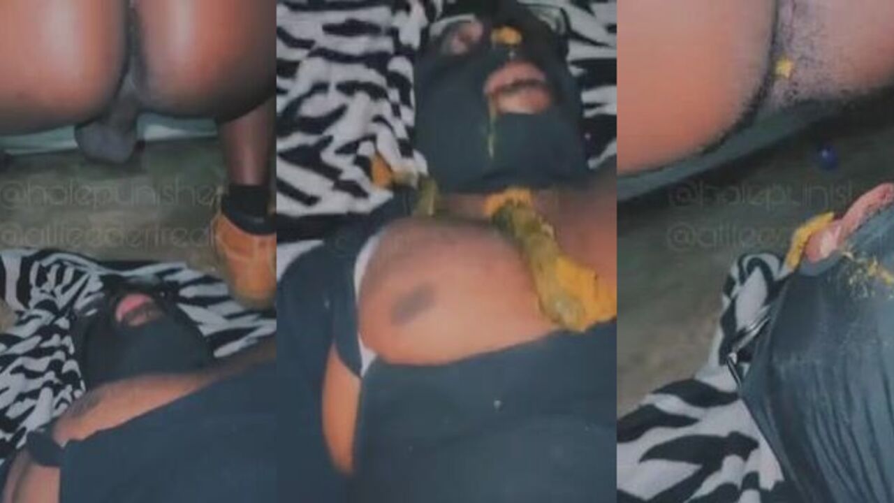 Watch as this black master feeds his scat in the toilet of his dark toilet