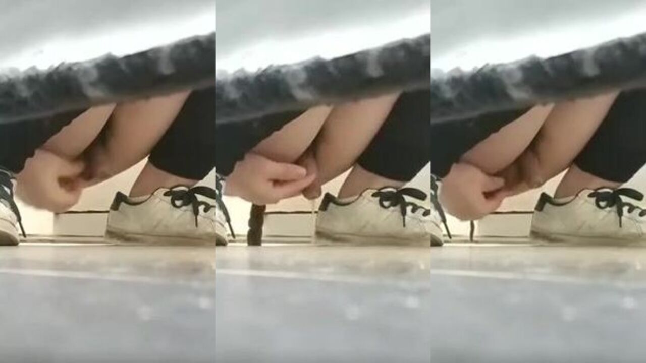 Watch this voyeuristic guy watch as his scat gets dumped in the toilet