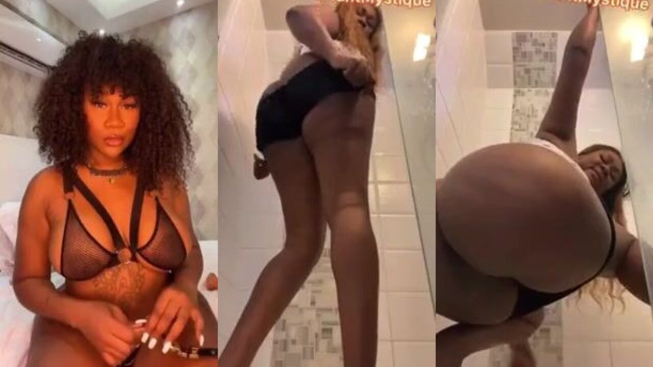 Watch the Caribbean Goddess unload a juicy turd like a goddess