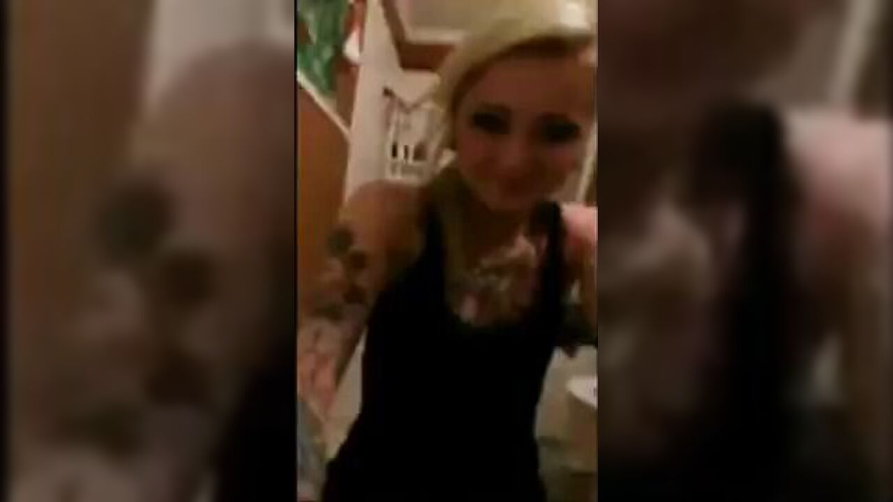 Watch this tattooed MILF scat in the bathroom while getting her ass pumped and taking a leak