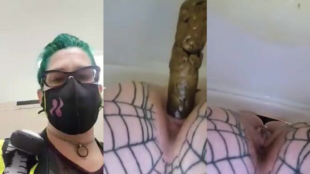 Watch scat porn with a hot slave getting her holes drilled in hot homemade video