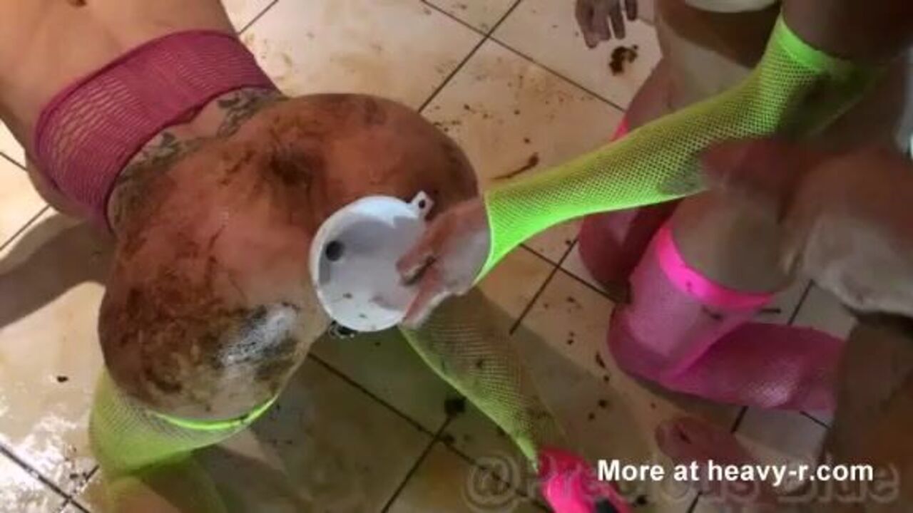 Naughty scat porn video with a poop girl and her kinky lover