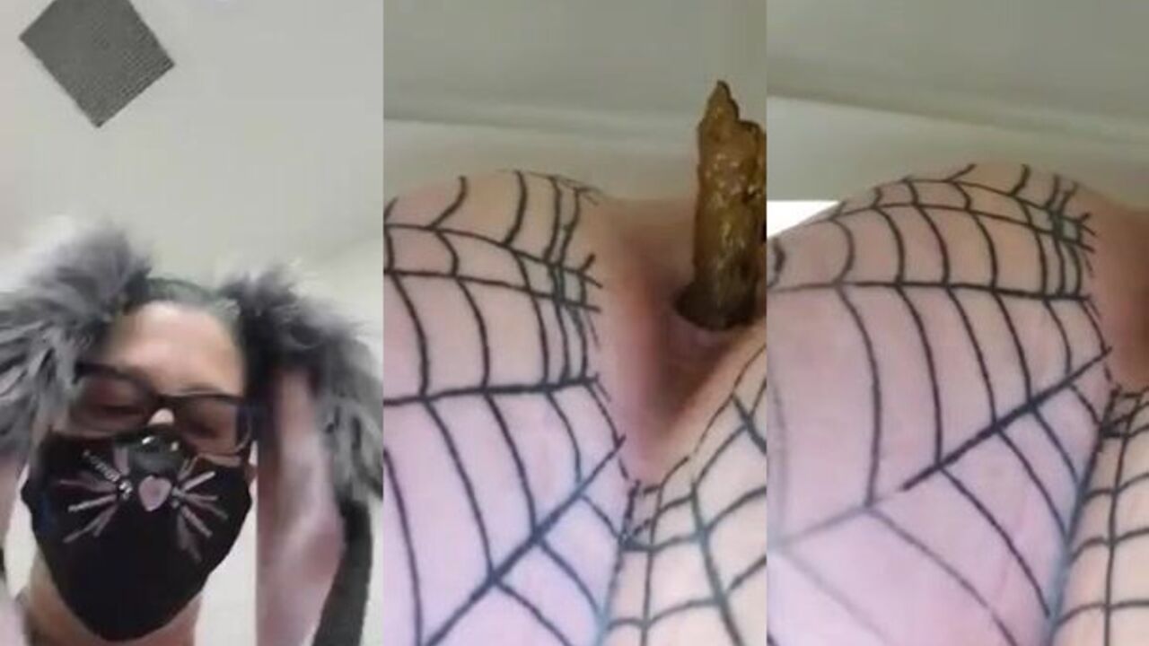 Get up close and personal with the scat of a pornstar in this costume-clad video