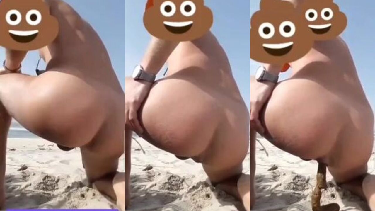 Watch this twink babe's scat get drenched in her own pee and golden shower