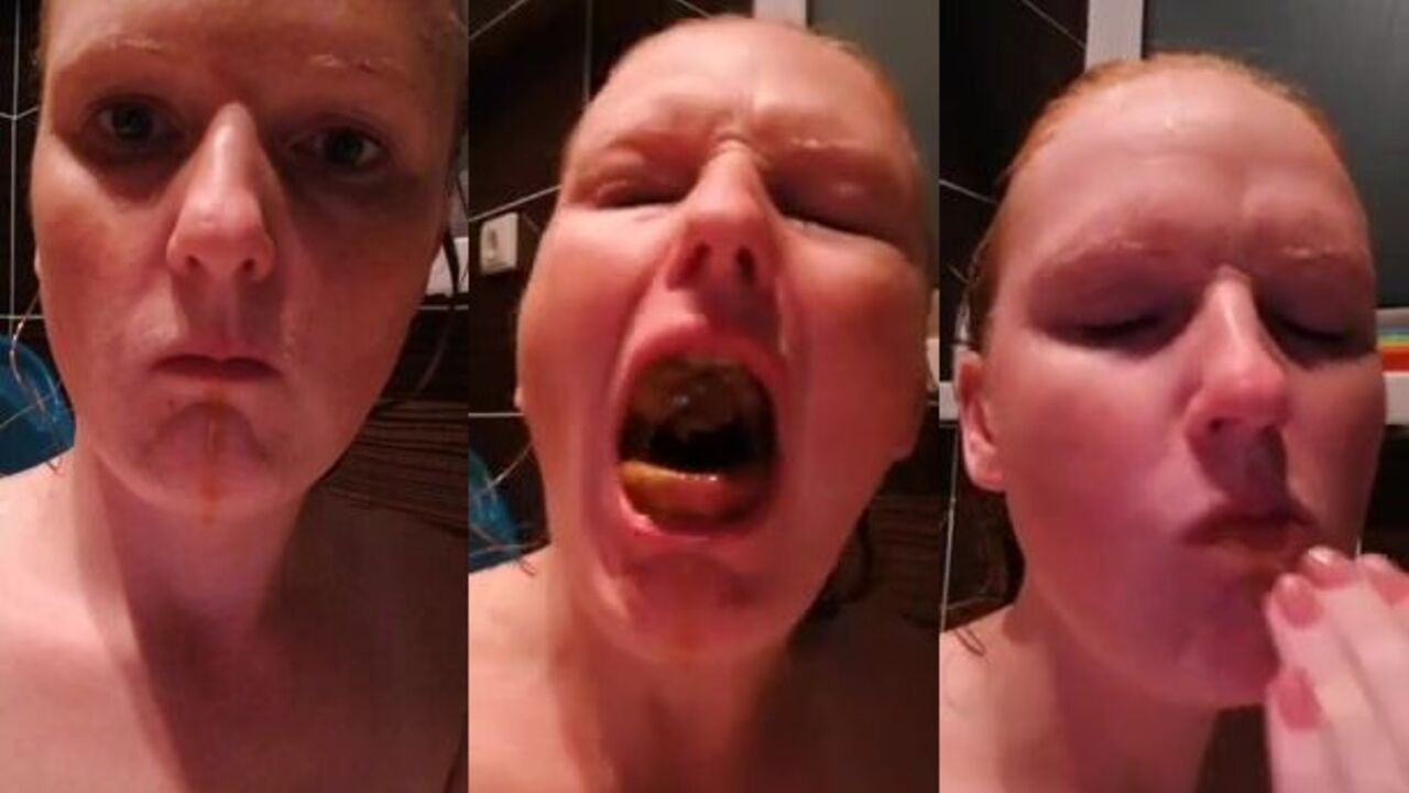Watch this kinky scat porn video with a filthy slut getting her holes drilled and scat covered in pooped up semen