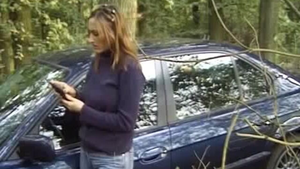 Watch this scat-loving slut get pounded in nature's own filth