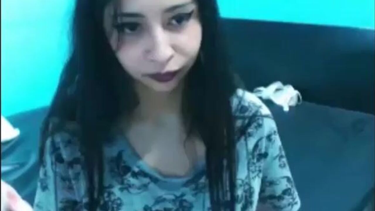 Watch this filthy Latina get drenched in her own pee and scat on cam