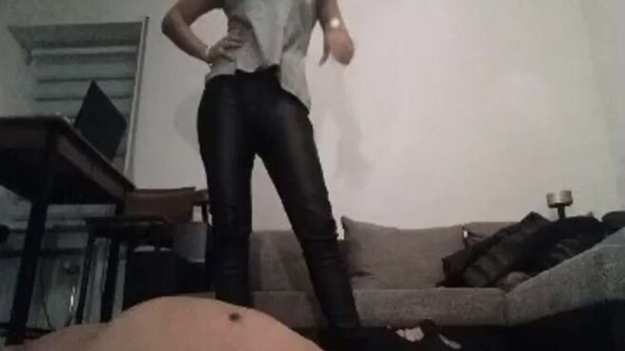 Watch as a dominant woman feeds her submissive's scat