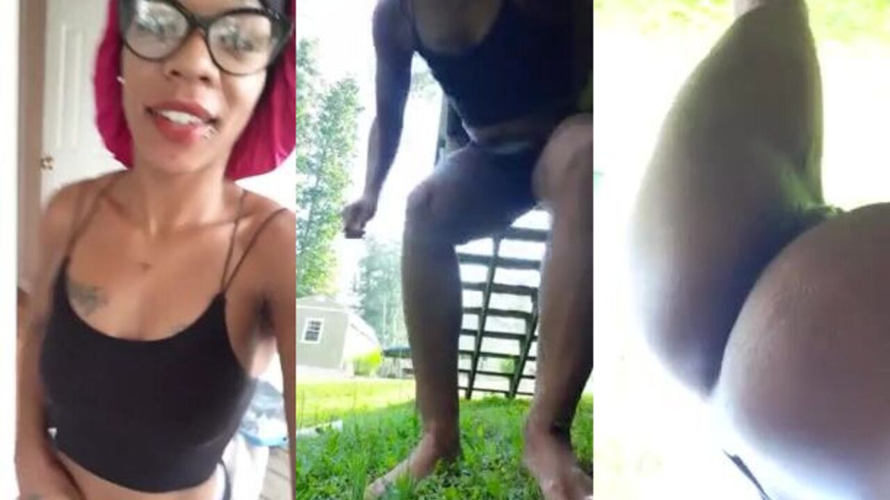 Kinky outdoor piss & surprise for a scat slave who craves more