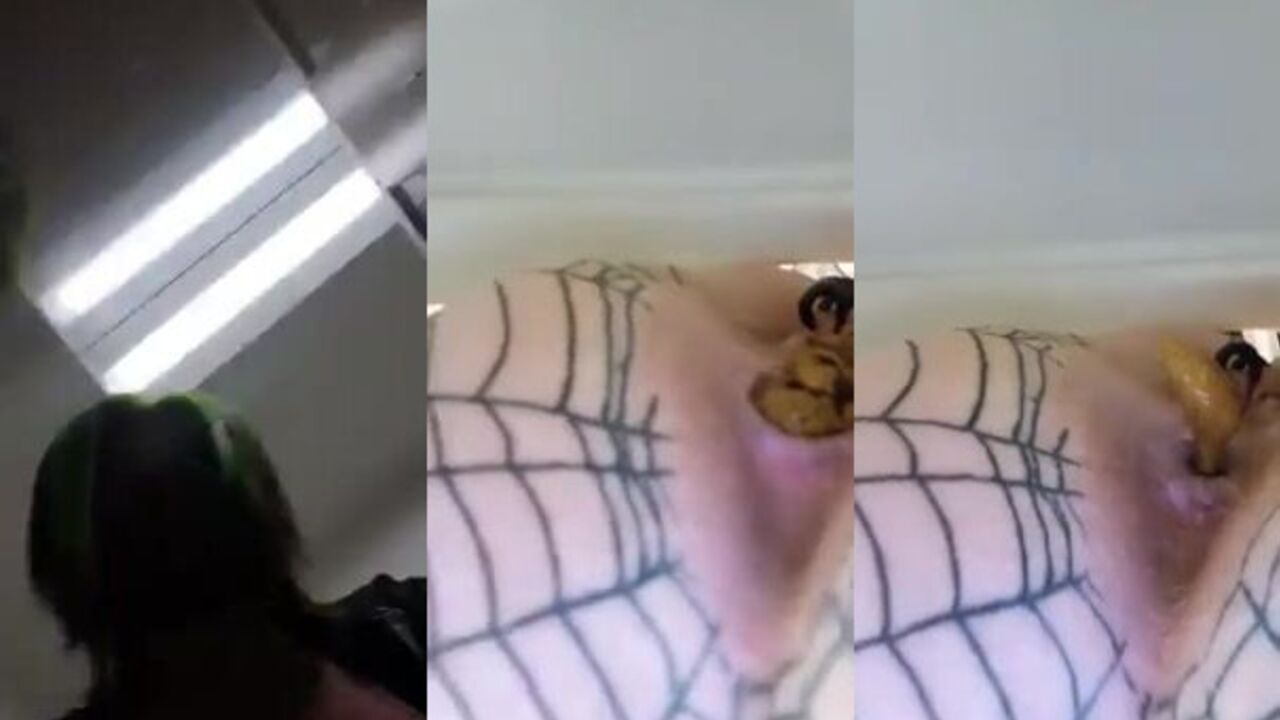 Watch this kinky scat porn video of a naughty slut getting her pussy and ass drilled hard