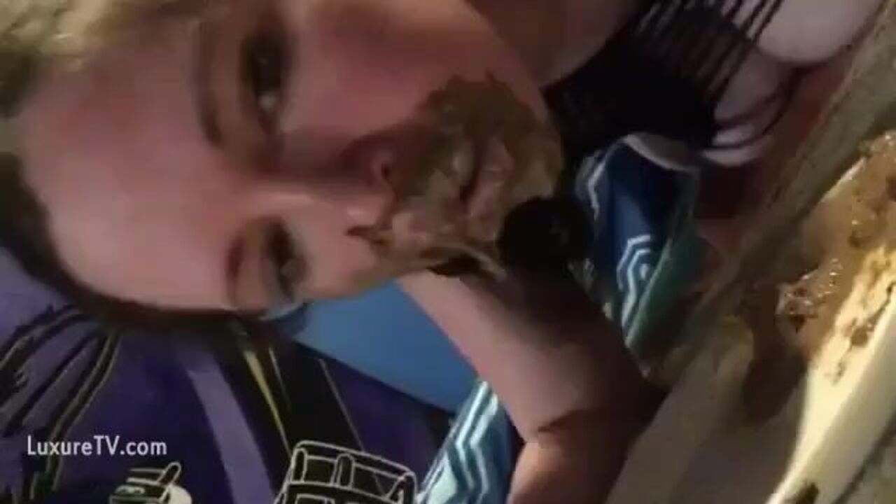 Kinky scat porn featuring a scat girl getting licked and fucked while her filthy ass is full of it