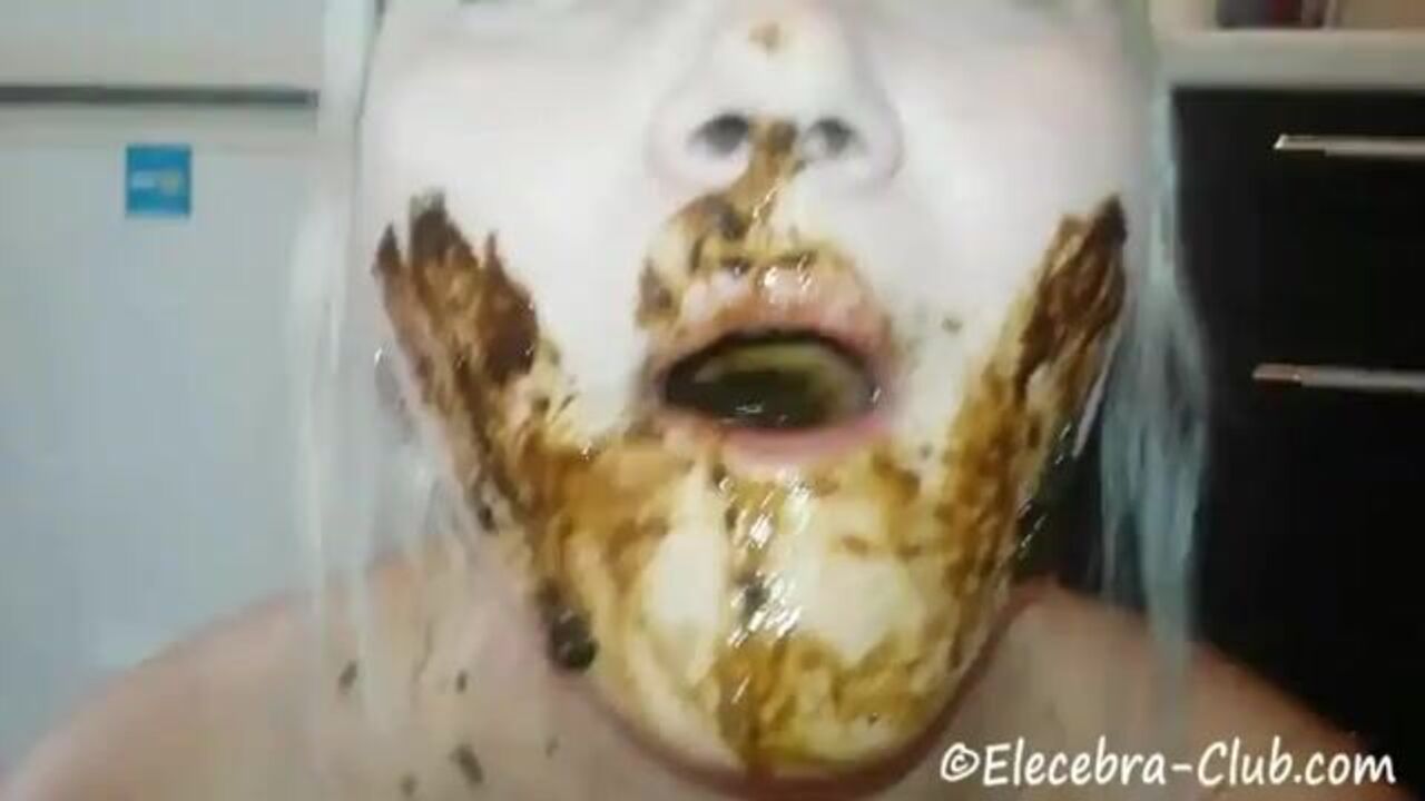 Watch this filthy video of a scat slave getting her pussy and ass pooped out in wild hardcore action!