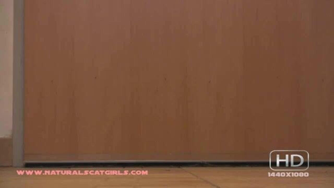 Watch this naughty scat slave go crazy with her own drool and diarrhea