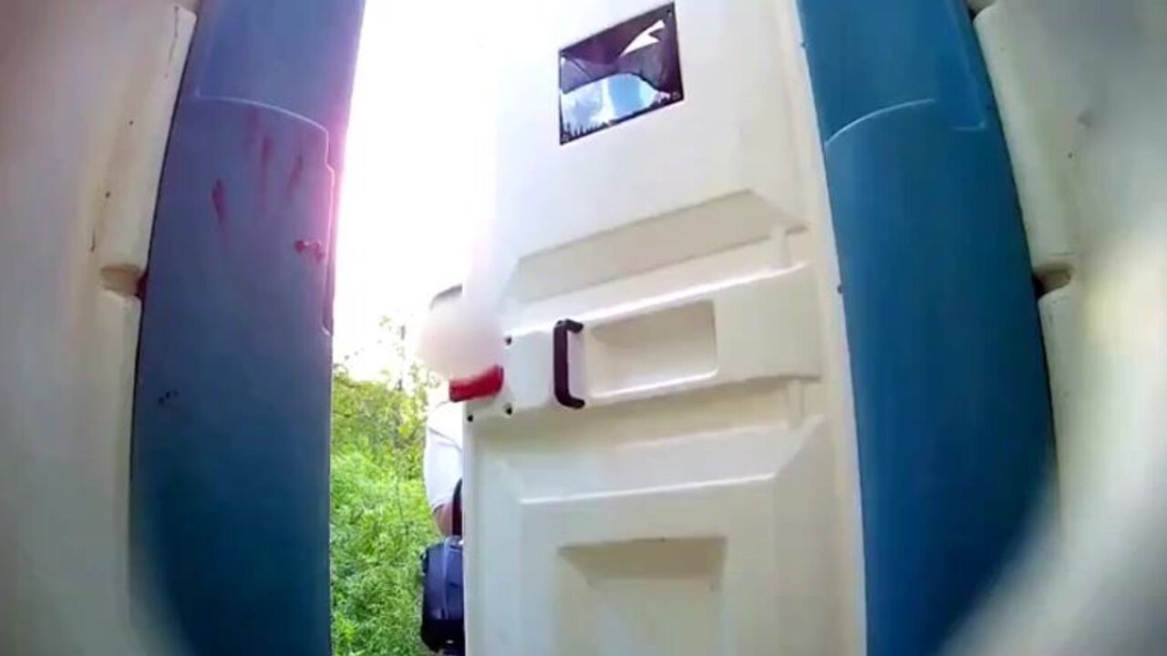 Innocent Woman Caught Taking A Shitting Session In A Porta-Potty