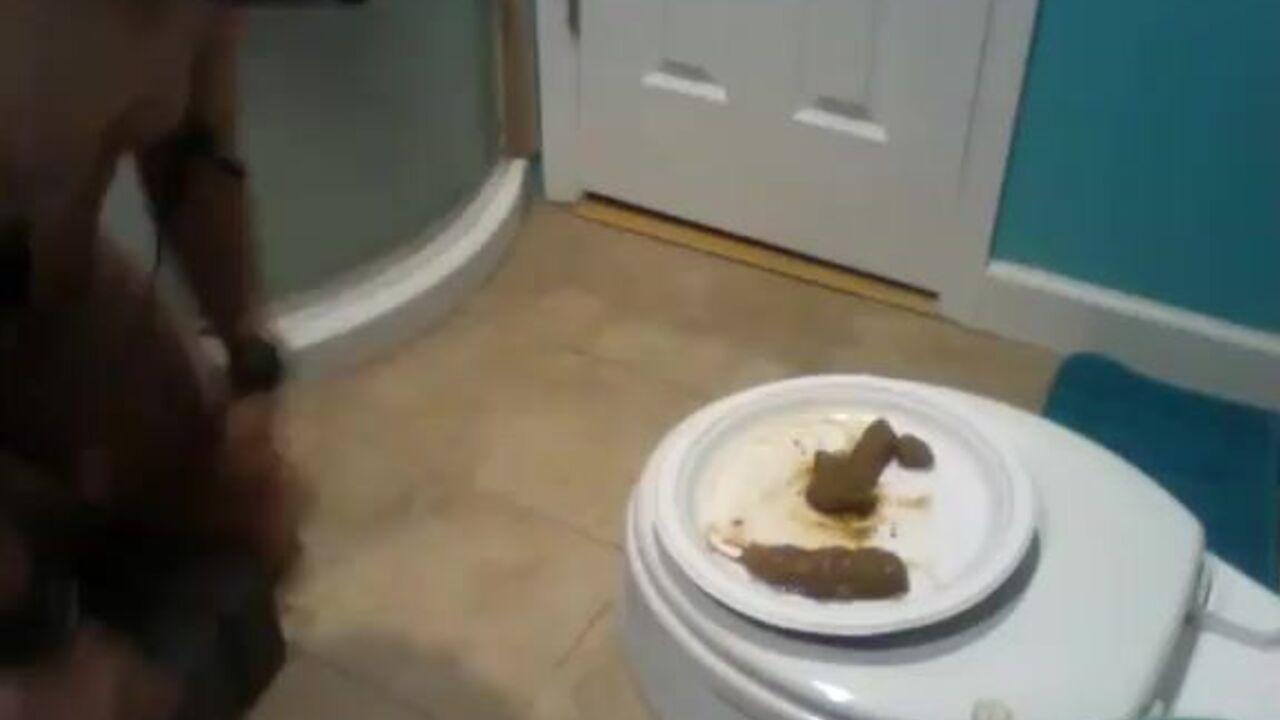 Watch this femdom mom humiliate her toilet slave with full toilet bondage