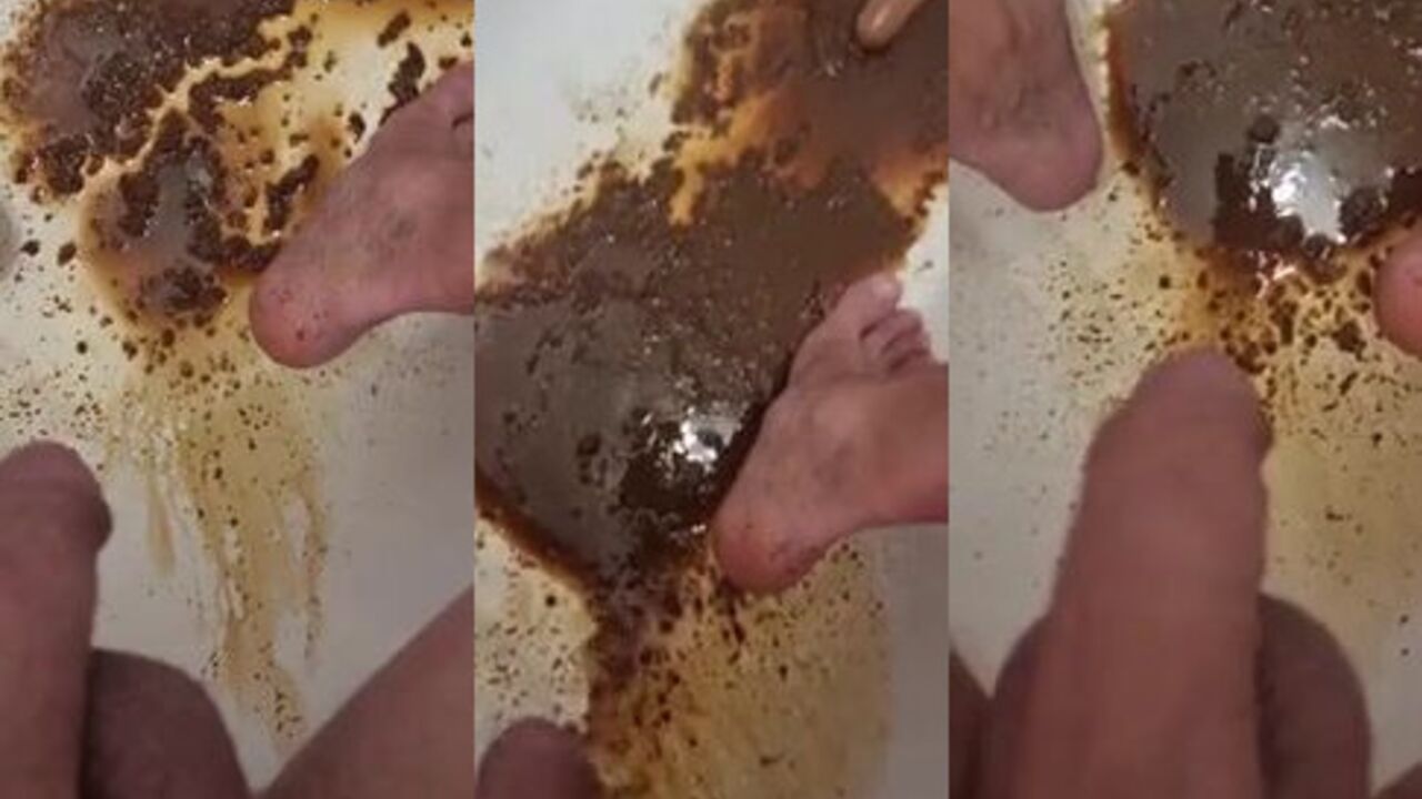 Einlauf-schlafen Sauerei - Schild porn Scat