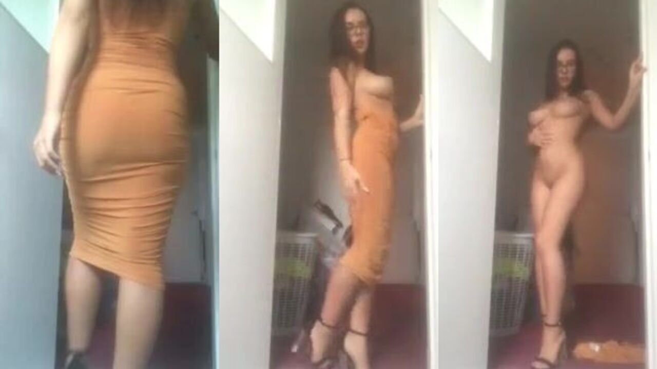 Nerdy Lilly gets her ass drilled hard with dildos & glasses on