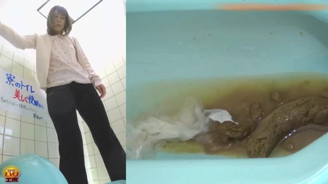 Watch this filthy scat porn video of a scat slave getting drenched in pee