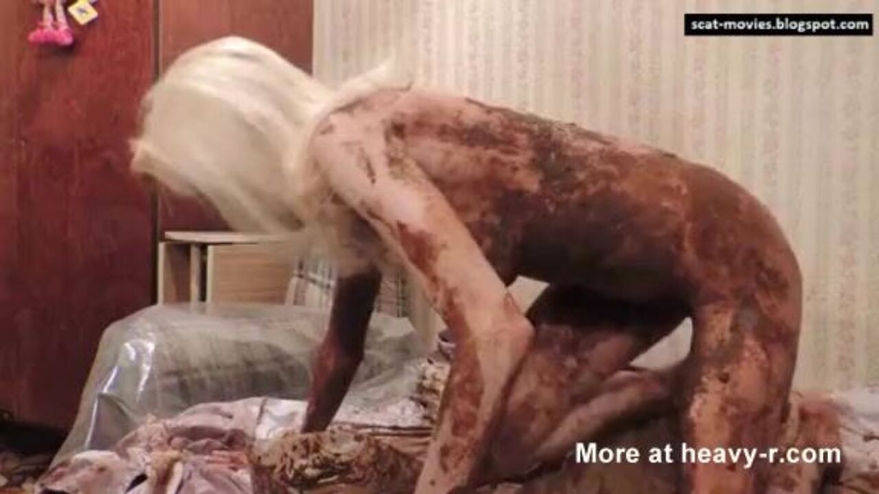 Mature scat couple goes wild with their filthy mess