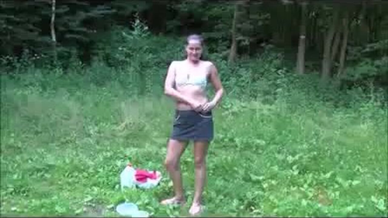 Kinky scat show with kv and pantyhose play