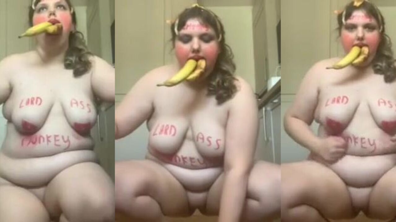 Watch this chubby, ugly, and scatty Fat Ugly Pig get nasty in her first training!