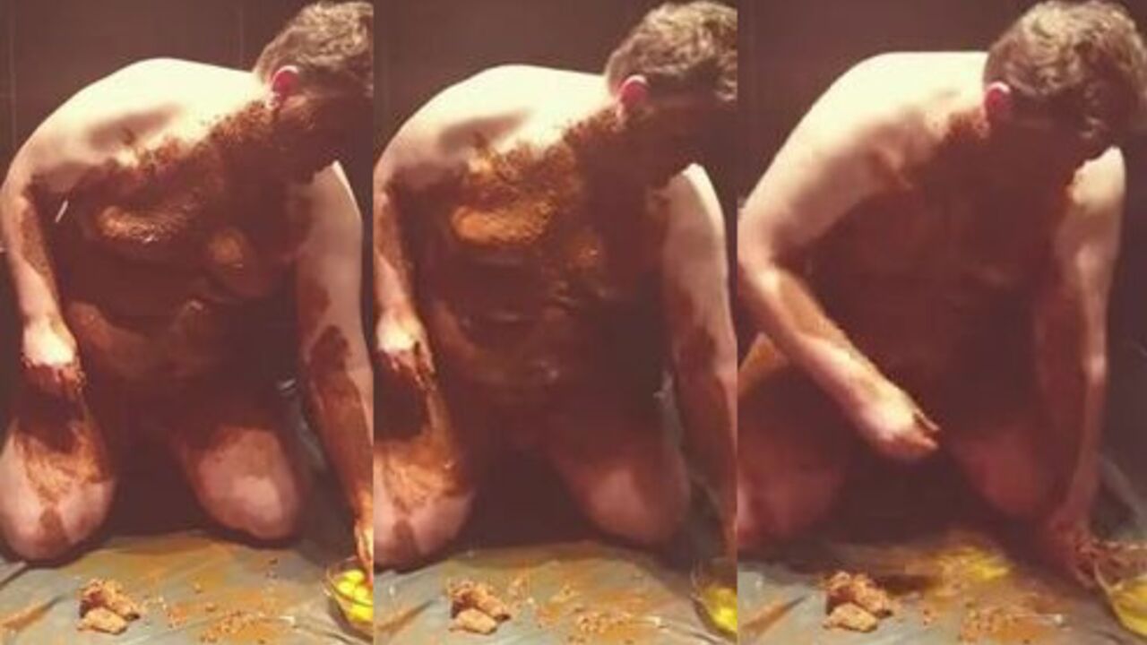 Perverted scat play with a kinky twist